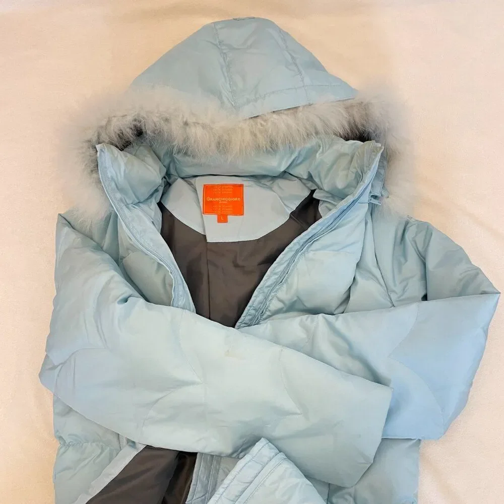 Granchiodioro Baby Blue Puffer Jacket